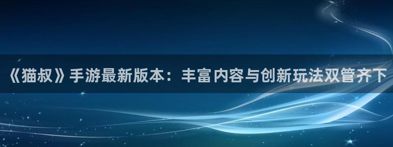 辉达娱乐2登录：《猫叔》手游最新版本：丰富内容与创新玩法双管