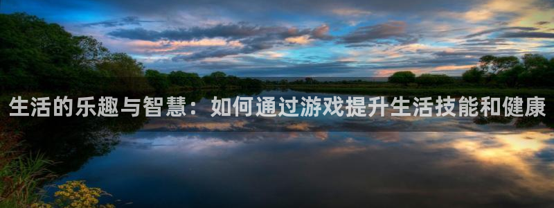 辉达娱乐代理登陆：生活的乐趣与智慧：如何通过游戏提升生活技能