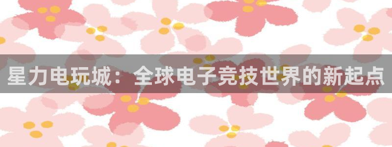 辉达娱乐平台登录线路：星力电玩城：全球电子竞技世界的新起点